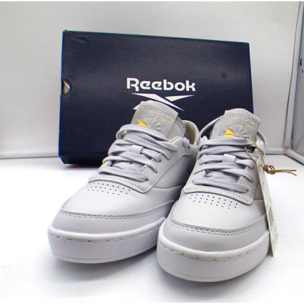 Reebok Club C Clean Tennis Sneaker - Women's, Cold Gray/Lilac, Sz. 5.5 - Picture 3 of 13